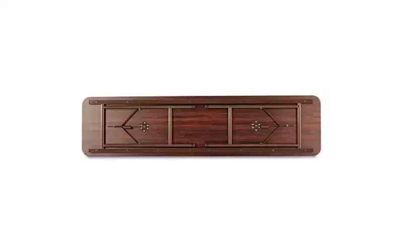 Table pliante en bois, rectangulaire, 71,88 l x 17,75 P x 29,13 H, acajou