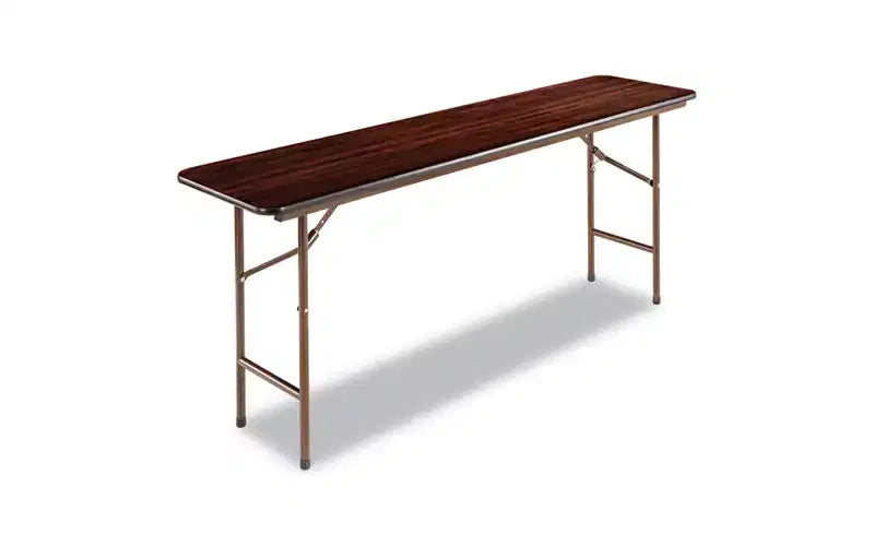 Table pliante en bois, rectangulaire, 71,88 l x 17,75 P x 29,13 H, acajou