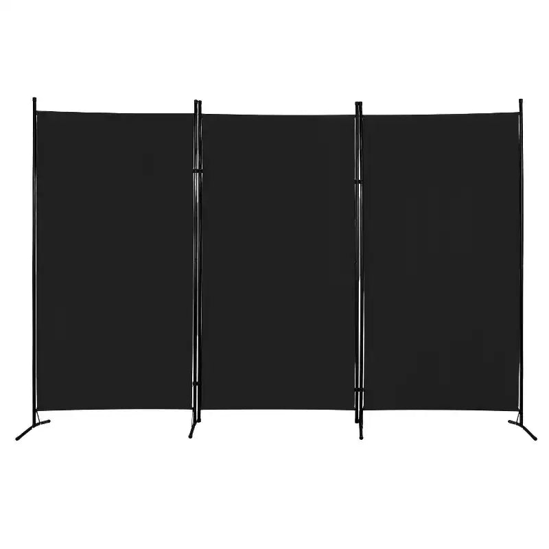 Paravent pliable à 3 panneaux polyvalent, écran d'intimité, avec cadre en métal, séparateur d'espace, mur de fond, cloisons de séparation autoportantes