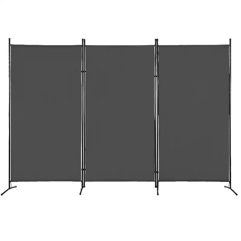 Paravent pliable à 3 panneaux polyvalent, écran d'intimité, avec cadre en métal, séparateur d'espace, mur de fond, cloisons de séparation autoportantes