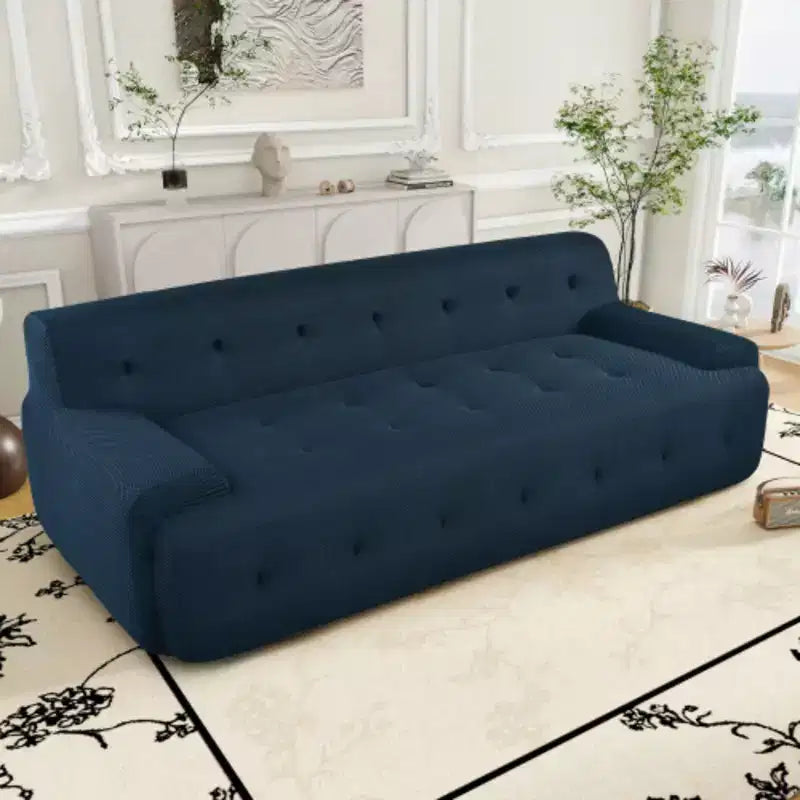 Canapé capitonné de style minimaliste moderne, canapé de compression 3 places pour salon, chambre et appartement
