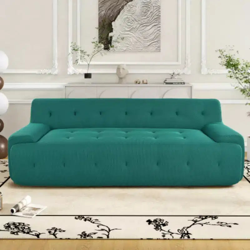 Canapé capitonné de style minimaliste moderne, canapé de compression 3 places pour salon, chambre et appartement