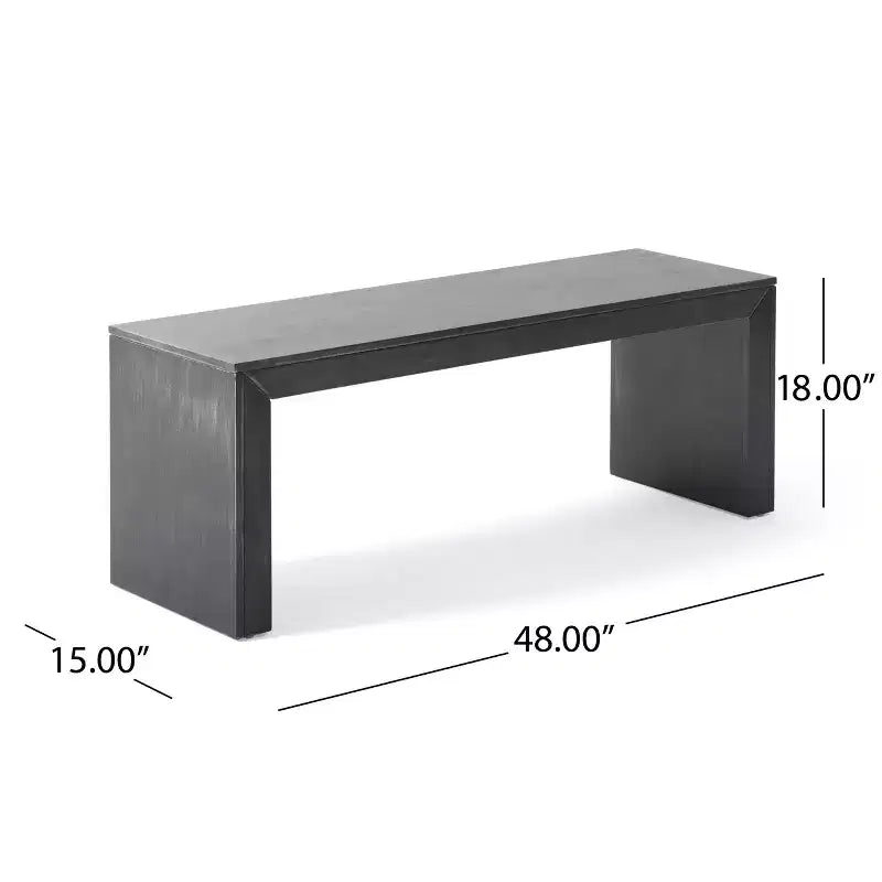 Banc de salle à manger en bois d'acacia