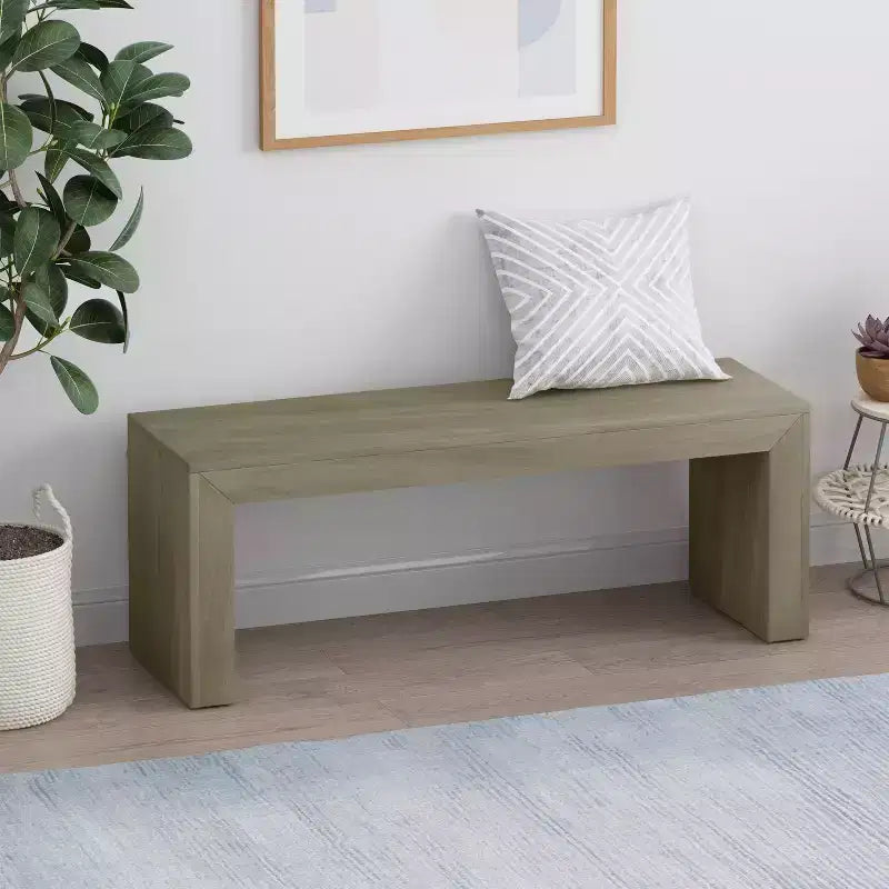 Banc de salle à manger en bois d'acacia