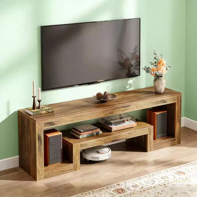 Meuble TV central, Meuble console multimédia vintage